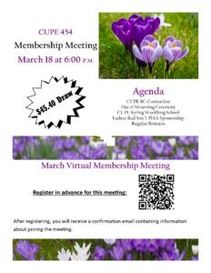 2026 March Membership Meeting @ Zoom Meeting
