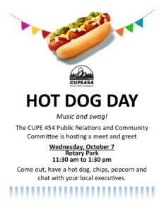October 7 - Hot Dog Day @ Rotary Park